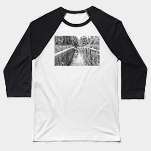 A view down the Honing and Dilham canal in rural Norfolk Baseball T-Shirt